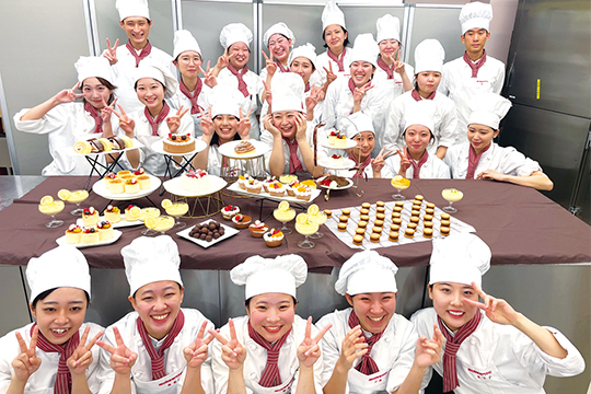 織田製菓専門学校の学校行事の様子